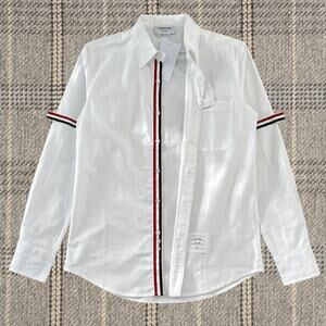 Thom Browne Men's and Women's White Long Sleeve